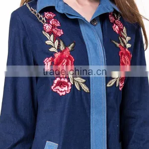 Domin Fashion Denim Styles Latest Embroidery Dress Designs thumbnail-2