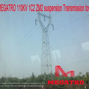 MEGATRO 110KV 1C2 ZM2 Suspension Transmission Tower thumbnail-1