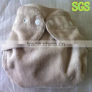 Bamboo or Organic Cotton Reusable Minky Cloth Baby Diaper thumbnail-1