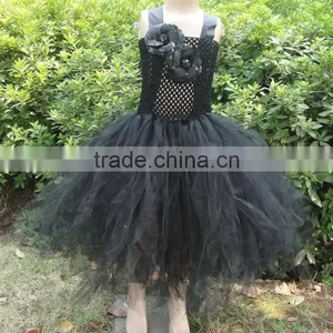 Wholesale Crochet Top Tutu Dress Baby Tutu Dress With Flowe thumbnail-1