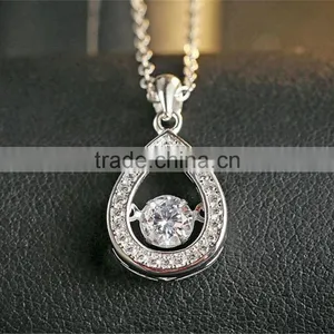 Fashion Heart Shaped Pendant for Sterling Silver Jewelry Necklace 925 Silver thumbnail-2