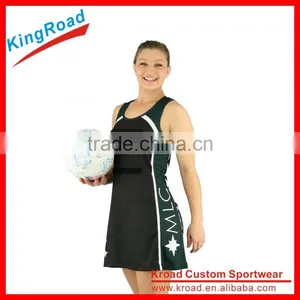 China Factory Ladies Netball Jerseys Popular Netball Bodysuits Netball Dress Uniform thumbnail-3