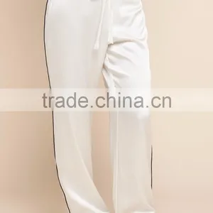 Fashion Suraa Embroidered Pyjama Piping Pocket Long Sleeve Silk Pajamas Set For Women Sleepwear With High Quality thumbnail-4