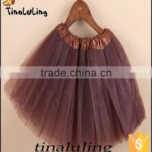 2016 LATEST CLASSICA BALLET TUTUS GIRLS CHOCOLATE BROWN KIDS SKIRTS CHILDREN PETTISKIRTS thumbnail-1