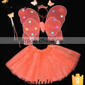 Multicolor Kids Halloween Butterfly Fairy Wings Magic Wings Accessory thumbnail-4