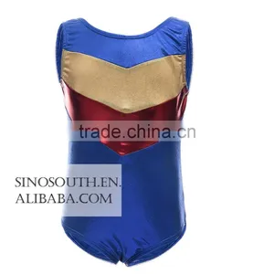 2017 One-piece Shining Double-V Gymnastics Athletic Leotard for Little Girls thumbnail-1