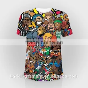 Custom Wholesale Mens Blank Polyester Sublimation Printing t Shirt thumbnail-1