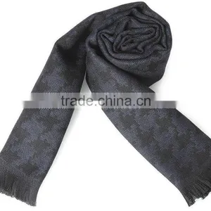 Custom Made Shawl Scarf Men Wholesale Knit Cashmere Scarf thumbnail-1