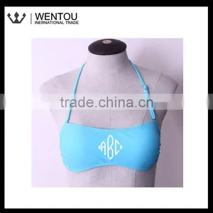 Plain Monogrammed Swimsuit Top thumbnail-5