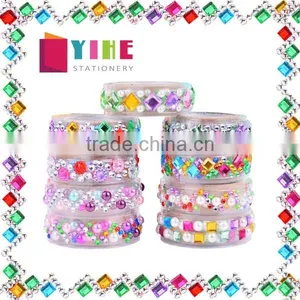 1.6cm*1m Acrylic Rhinestone Decorative Washi Adhesive Tape thumbnail-1