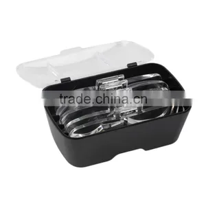 2017 Hot Selling 2 LED Headband Glasses Illuminated Magnifier Loupe Single/Bi-plate Magnifications 5 Lens thumbnail-4
