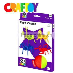 Fabric Puzzle Craft Toy Kit Insect Set 3D Felt Puzzle thumbnail-1