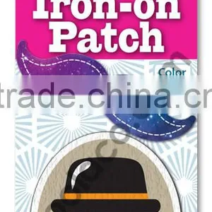 Mini Color Iron on PU Patches for Clothing Kids Iron on Patches thumbnail-1