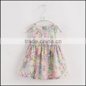 OEM Digital Print Soft Thin Cotton Poplin Baby Dress thumbnail-1