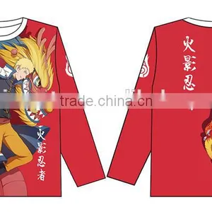 Naruto Popular Japanese Cartoon Cosplay Fashion Style Good Quality Long Sleeve Warm Anime T Shirt thumbnail-2