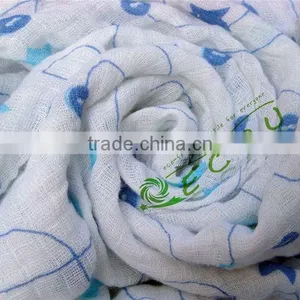 100% Organic Cotton Swaddle Muslin Baby Swaddle Blanket With 2/4/6/8/10 Layers Muslin Swaddle thumbnail-2