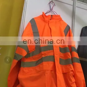 Safety Reflective Rain Coat Waterproof Clothe thumbnail-1