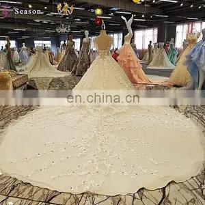 LS00272 Appliques Elegant Traditional Chinese Lace Casual Dress Short Sleeve Wedding Dresses Suzhou thumbnail-4