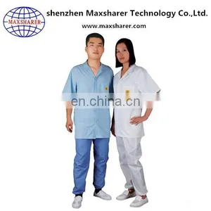 12 Years Supplier Maxsharer Manufacture Esd Antistatic Short Sleeve Work Shirt thumbnail-3