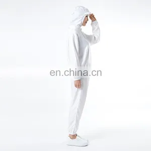 Long Sleeve White 100% Polyester Food Processing Uniform thumbnail-5
