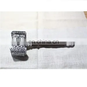 Decorative Silver PU Hammer With Brown Handle for Halloween, Carnival, Dress up and Party thumbnail-1