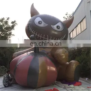 2017 New Design Giant Pumpkin Cat for Halloween Decoration thumbnail-1