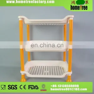 Space -Saving Collapsible Square Three Layers Plastic Kitchen Plate Rack Shelf Plastic thumbnail-1