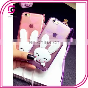 Mobile Phone Accessories Cartoon Silicone Phone Case With Support thumbnail-2
