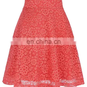 Kate Kasin Women Ladies Floral Pattern Lace Skirt A-Line Latest Skirt Design Pictures KK000445-2 thumbnail-4