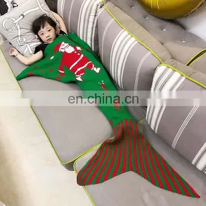 Different Colors Crochet Mermaid Tail Blanket thumbnail-1