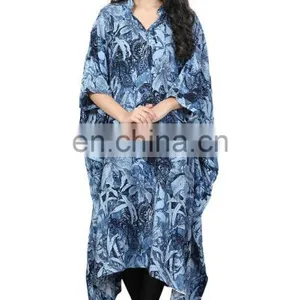 Floral Printed Party Wear Designer Kaftan / Latest Actress Short Kaftan 2017 / Women Party Wear Dresses 2017 (kaftan Dress) thumbnail-3