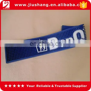 Promotional Blue Color Embossed Pvc Bar Mat Shot thumbnail-1