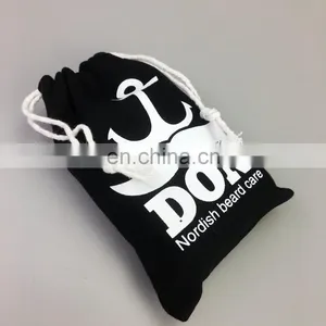Custom Logo Cheap Cotton Shoe Bag Packaging Drawstring Bags With Two Strings thumbnail-4