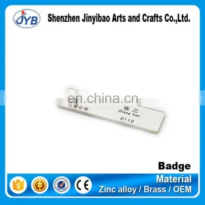 Custom Bronze Thin Working Number Cards 0.6mm Copper Name Tags thumbnail-3