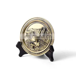 Custom Round Bronze Commemorative Plate Wholesale thumbnail-1