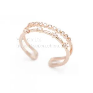 Guangzhou 14K/18K Rose Gold Statement Rings Jewelry Manufacturer thumbnail-1