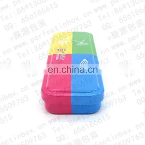 Shinny Black Varnished Rectangular Metal Tin Case With Hinge Lid and EVA Tray thumbnail-6