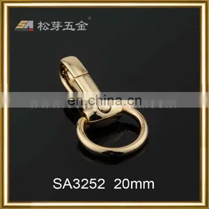Zinc Alloy Fixed Eye Snap Hook Spring Snap Rigging Hardware Dog Collar Strap Hooks thumbnail-2