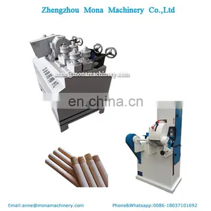 High Speed Automatic Brush Handle Making Machine Wood Rod Sanding Machine |wood Broom Handle Screw Making Machine Threaded thumbnail-1