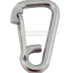 For Yachts & Sail Boats Carbon Steel Zinc Plated Quick Connection D Type Spring Snap Hook thumbnail-3