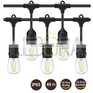 Waterproof Outdoor Big Bulb String Lights With Led Light Ball Lamp thumbnail-1