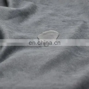 China Factory Price 100% Polyester Microfiber Upholstery Suede Waterproof Fabric for Sofa/ Home Textile thumbnail-2