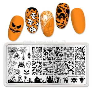 Halloween Stamping Plate Spider Christmas Xmas Pattern Image Nail Art Template Stencil Stamping For Nails Design thumbnail-4