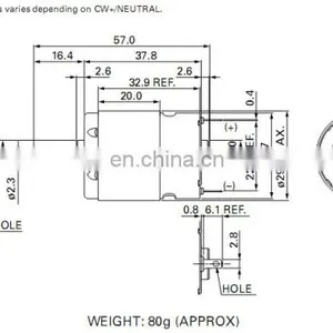 12V or 20V Printer dc Motor for Machine RS-380385H thumbnail-6