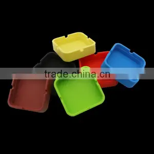 New Arrival Square Silicone Ashtray Ash Cinzeiro Smokeless Wholesale Silicone Ashtray Quality Choice thumbnail-2