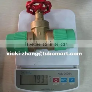 PPR Gate Valve Brass Gate Valve With PPR 2 Sides Union From PPR Factory by DIN8077/8078 thumbnail-2