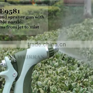 (84492) Plastic Garden Cleaning Tool TPR Covered Garden Water Gun Irrigational Metal Nozzle Jet Water Washing thumbnail-2