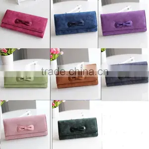 Fashional Trendy and Popular Pu Leather Butterfly Bow Wallet Purse Cartera Para Dama de Calidad Carteira thumbnail-3