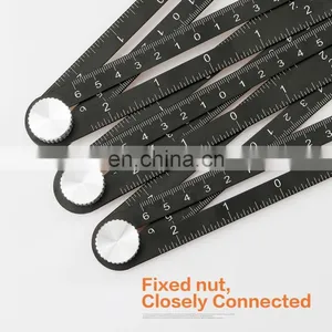 6 Folding Multi Angle Measuring Ruler Ceramic Tile Hole Positioning Ruler With Drill Guide Template Hole Punch Accessories thumbnail-4