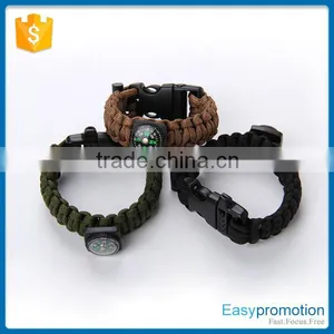 Top Quality Handmade Paracord Survival Bracelet/survival Bracelet Print Logo Wholesale thumbnail-4